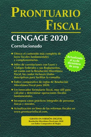 PRONTUARIO FISCAL CENGAGE 2020