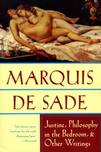 Justine, Philosophy in the Bedroom, & Other Writings_cover