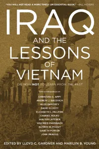 Iraq and the Lessons of Vietnam_cover