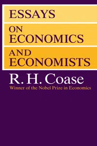 Essays on Economics and Economists_cover