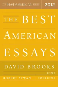 The Best American Essays 2012_cover