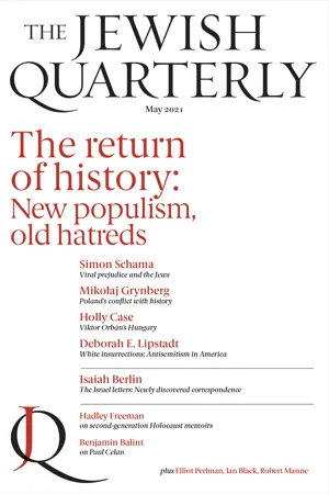 Jewish Quarterly 244 The Return of History