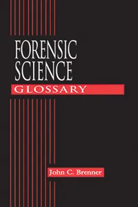 Forensic Science Glossary_cover