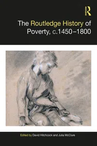 The Routledge History of Poverty, c.1450–1800_cover