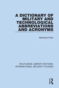 A Dictionary of Military and Technological Abbreviations and Acronyms_cover