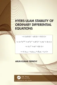 Hyers-Ulam Stability of Ordinary Differential Equations_cover