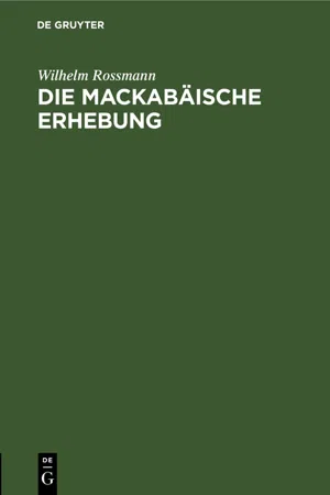 Die mackabäische Erhebung