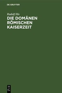 Die Domänen Römischen Kaiserzeit_cover