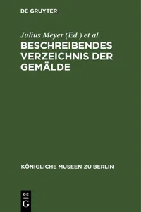 Beschreibendes Verzeichnis der Gemälde_cover