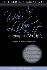 As You Like It: Language and Writing_cover