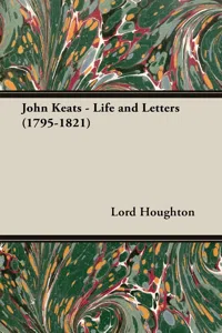 John Keats - Life and Letters_cover