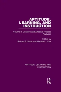 Aptitude, Learning, and Instruction_cover