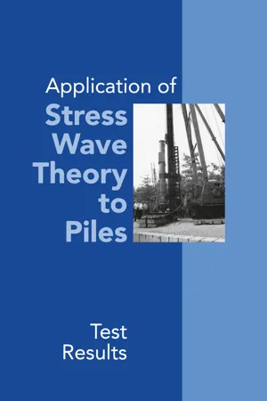 Application of Stress Wave Theory to Piles: Test Results