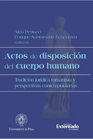 Actos de disposición del cuerpo humano