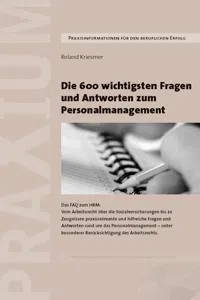 Die 600 wichtigsten Fragen und Antworten zum Personalmanagement_cover