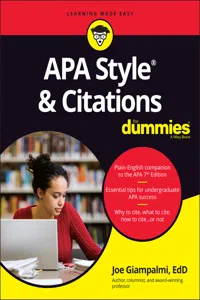 APA Style & Citations For Dummies_cover