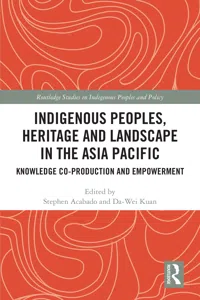 Indigenous Peoples, Heritage and Landscape in the Asia Pacific_cover