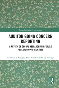 Auditor Going Concern Reporting_cover
