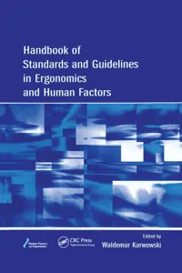 Handbook of Standards and Guidelines in Ergonomics and Human Factors_cover