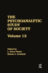 The Psychoanalytic Study of Society, V. 12_cover