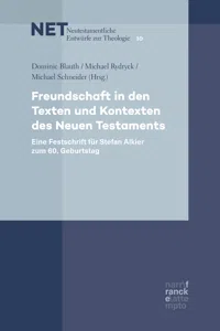 Freundschaft in den Texten und Kontexten des Neuen Testaments_cover