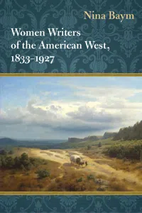 Women Writers of the American West, 1833-1927_cover