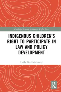 Indigenous Children's Right to Participate in Law and Policy Development_cover