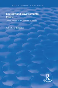 Ecology and Environmental Ethics_cover