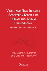 Visible and Near Infrared Absorption Spectra of Human and Animal Haemoglobin determination and application_cover
