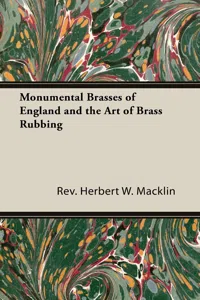 Monumental Brasses of England and the Art of Brass Rubbing_cover