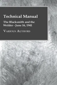 Technical Manual - The Blacksmith and the Welder - June 16, 1941_cover