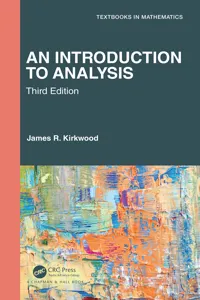An Introduction to Analysis_cover