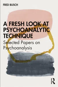 A Fresh Look at Psychoanalytic Technique_cover