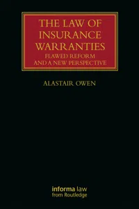The Law of Insurance Warranties_cover