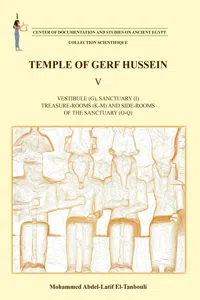 Temple of Gerf Hussein V_cover