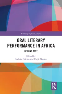 Oral Literary Performance in Africa_cover