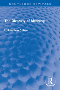 The Diversity of Meaning_cover