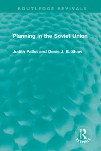 Planning in the Soviet Union_cover
