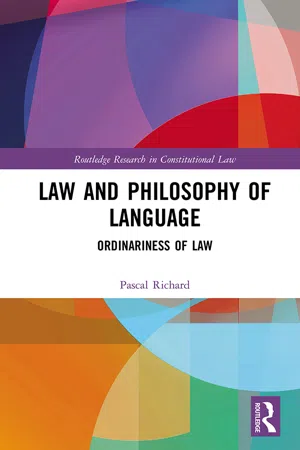 Law and Philosophy of Language