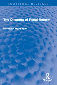 The Dilemma of Penal Reform_cover