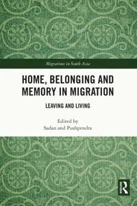 Home, Belonging and Memory in Migration_cover