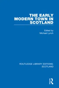 The Early Modern Town in Scotland_cover