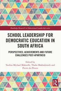 School Leadership for Democratic Education in South Africa_cover