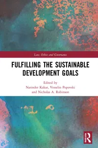Fulfilling the Sustainable Development Goals_cover