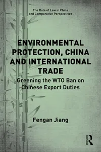 Environmental Protection, China and International Trade_cover