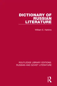 Dictionary of Russian Literature_cover