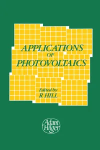 Applications of Photovoltaics_cover