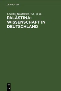 Palästinawissenschaft in Deutschland_cover