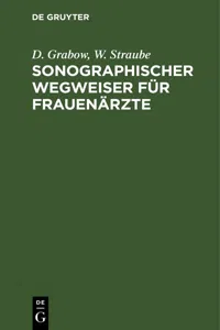 Sonographischer Wegweiser für Frauenärzte_cover