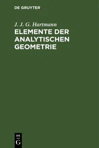 Elemente der analytischen Geometrie_cover